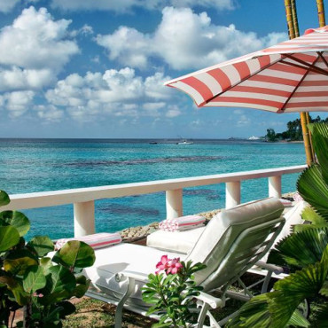 Vista do hotel Cobblers Cove em Barbados
